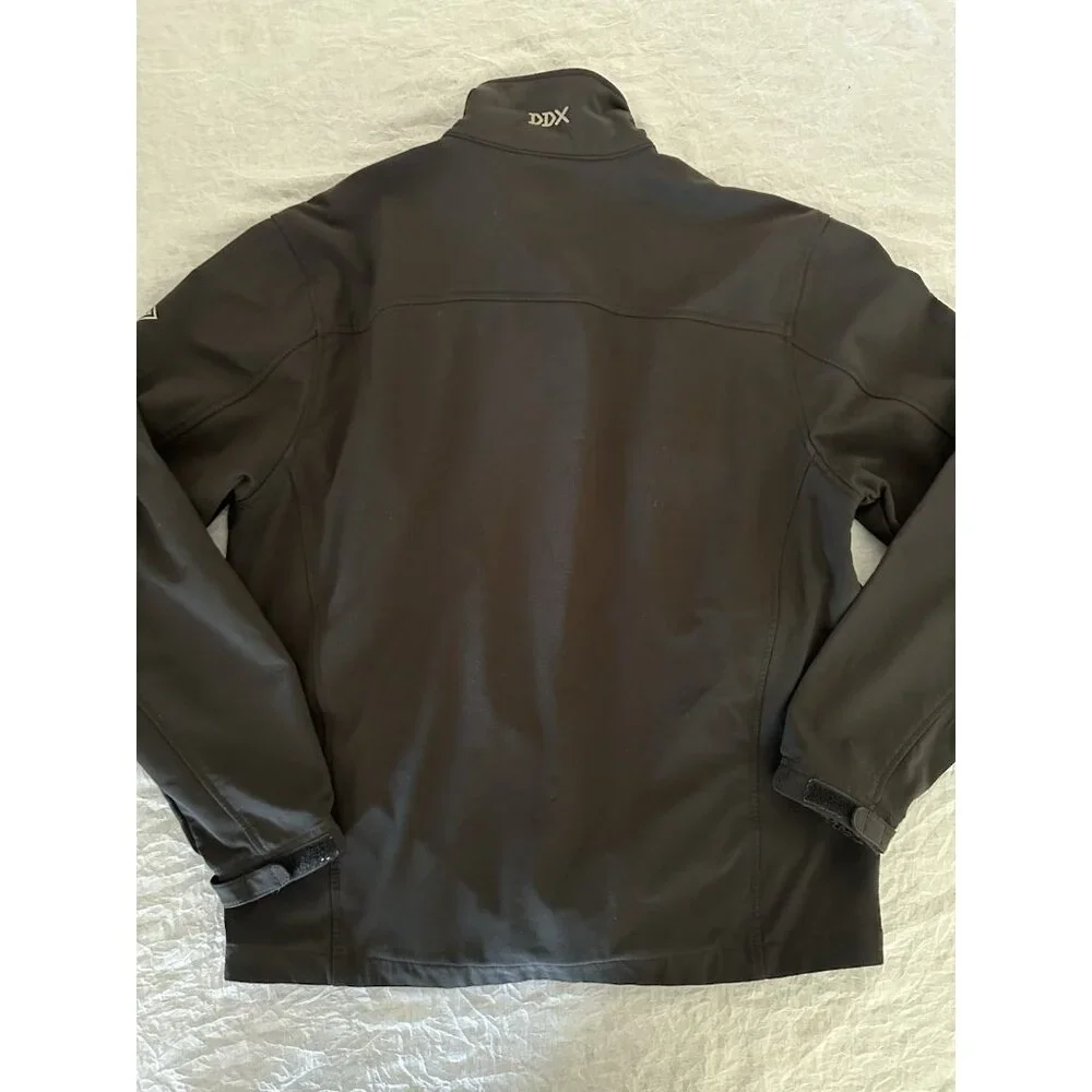 Dri Duck Men's Size Medium Lined Jacket Justice Brothers Car Care Black Collared